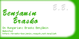 benjamin brasko business card